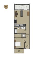 1x1 A-1 312 floor plan